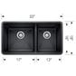 Blanco Precis 1-3/4 Double Bowl Kitchen Sink in Volcano Gray, , large