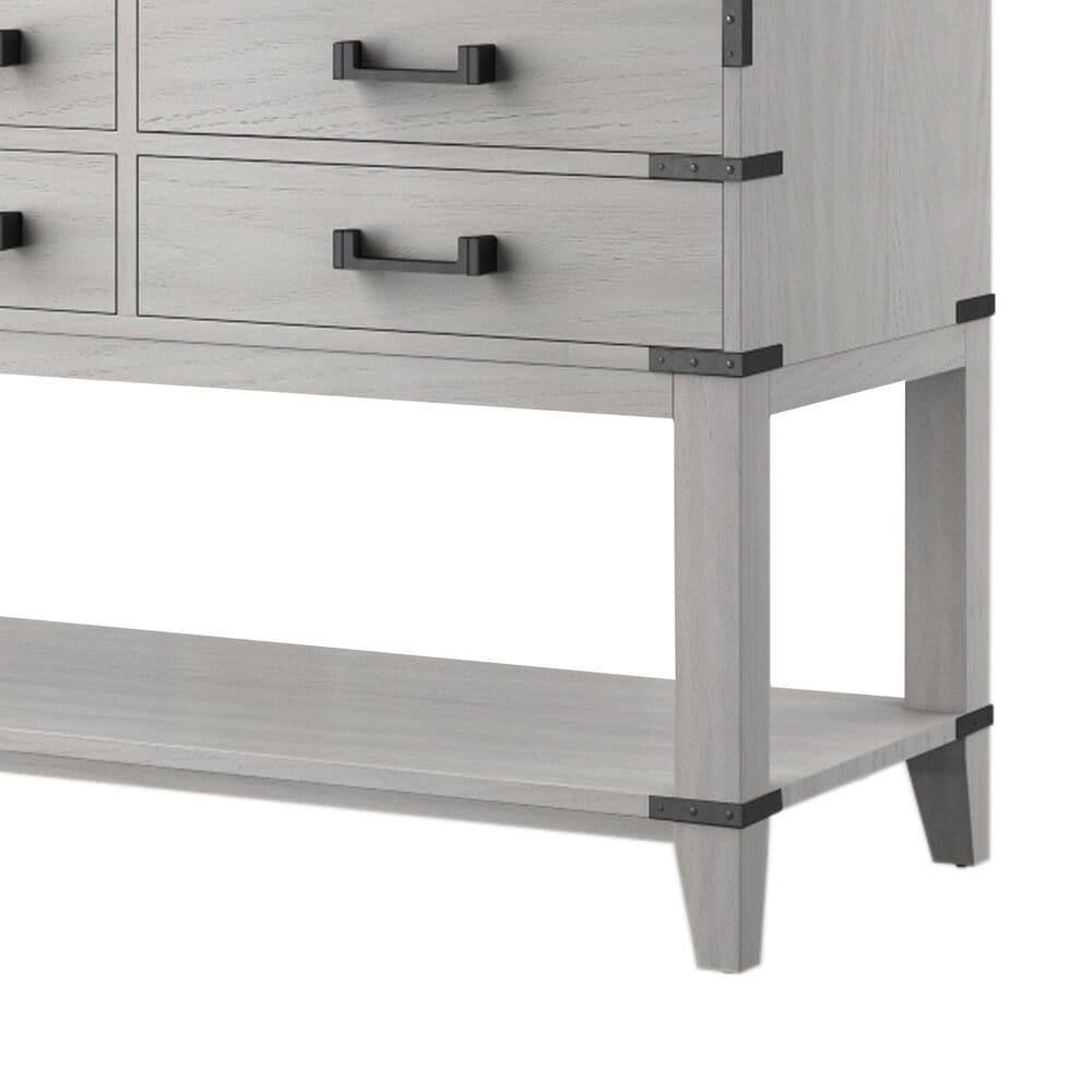 Lexora Home Norwalk 60&quot; Double Bathroom Vanity in White Oak with White Carrara Marble Top  and Rectangle Sink, , large