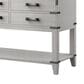 Lexora Home Norwalk 60" Double Bathroom Vanity in White Oak with White Carrara Marble Top and Rectangle Sink, , large