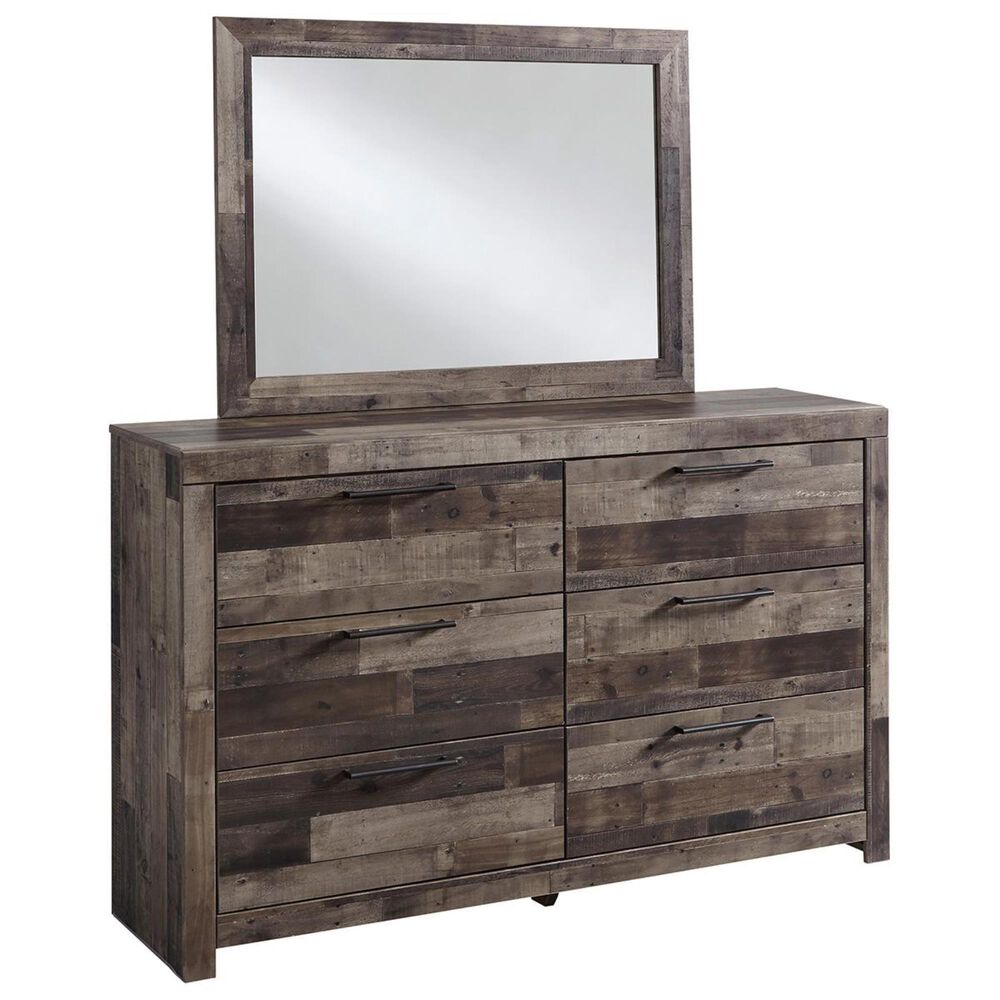 Ashley Derekson 4 Piece Twin Panel Bedroom Set in Gray, , large