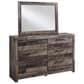 Ashley Derekson 4 Piece Twin Panel Bedroom Set in Gray, , large