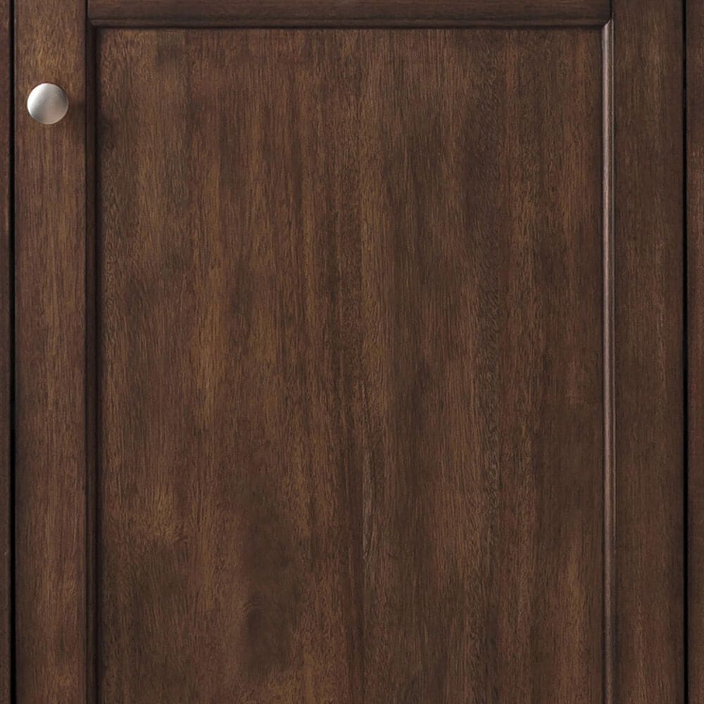 James Martin Vanities Britannia 24&quot; Single Bathroom Vanity in Mid Century Acacia with 3.5 cm White Glossy Resin Top and Rectangular Sink, , large