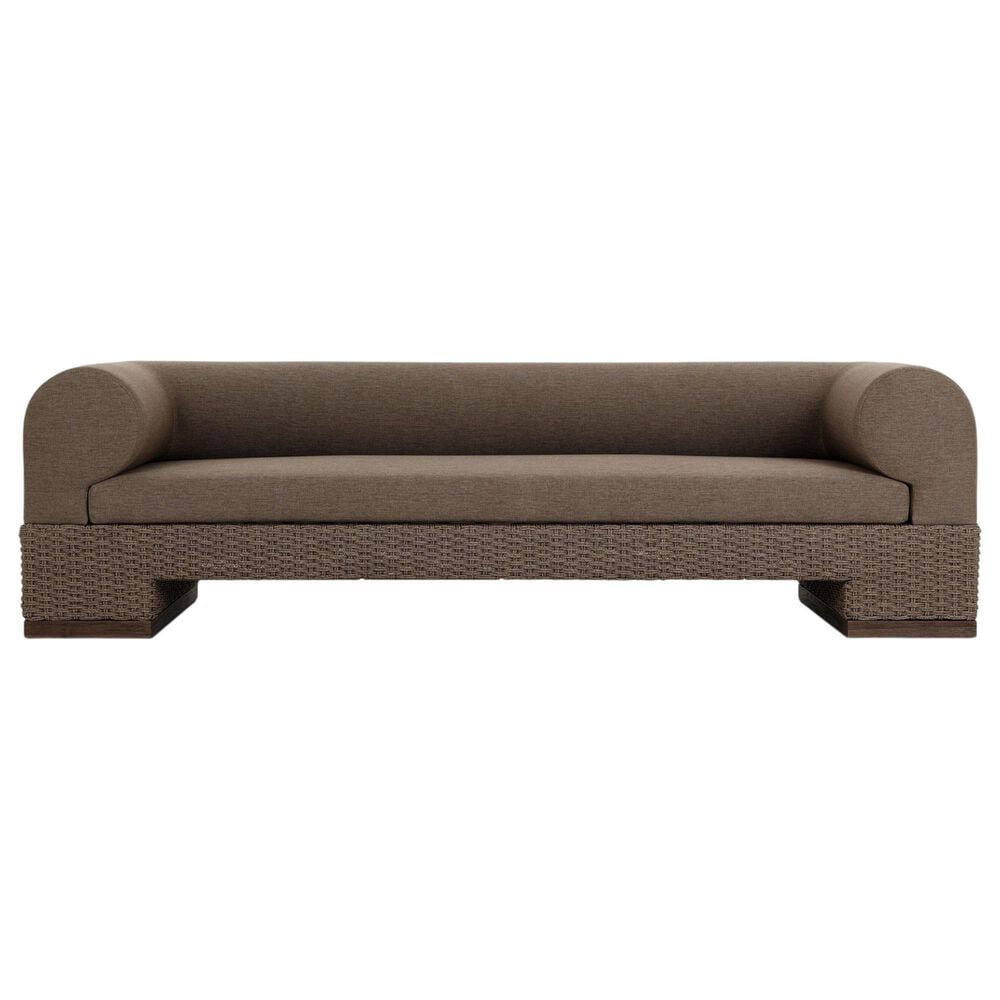 Four Hands Joss Outdoor Sofa in Ellor Brown, , large