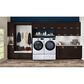 LG 7.4 Cu. Ft. Smart Front Load Electric Dryer with TurboSteam in White, , large