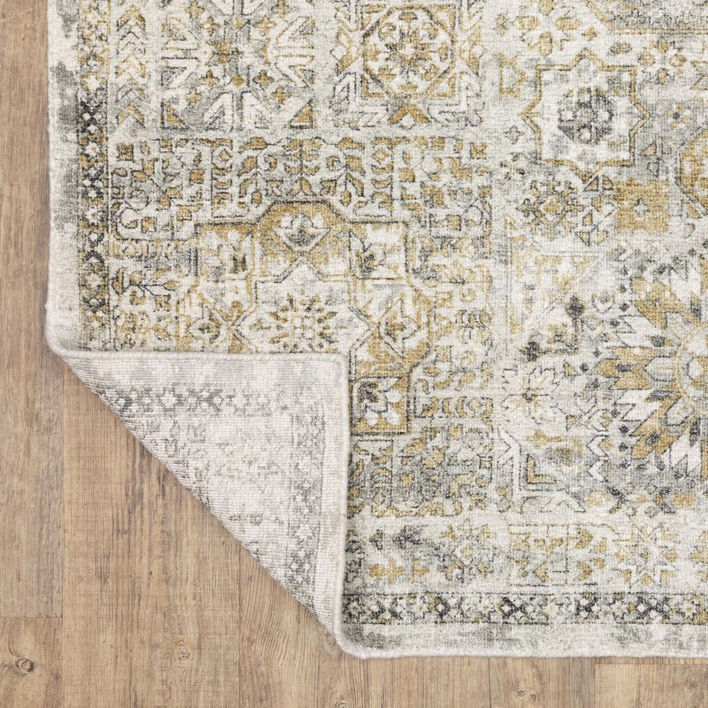 Oriental Weavers Windham Grey and Gold 6&#39; x 9&#39; Area Rug, , large