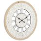 Maple and Jade 32" Wall Clock in Light Brown and White, , large