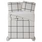 Pem America Truly Soft Windowpane 2-Piece Twin XL Quilt Set in Ivory and Black, , large