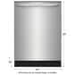 Frigidaire 24" Built-In Dishwasher with DishSense and MaxDry in Stainless Steel, , large