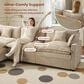 HOMLUX 107.87" Ultra-Comfort Chenille Sectional Sofa in Camel, , large