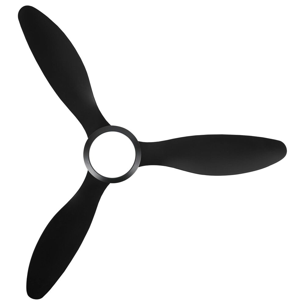 HOMLUX 52" Indoor Ceiling Fan with LED Light in Black, , large