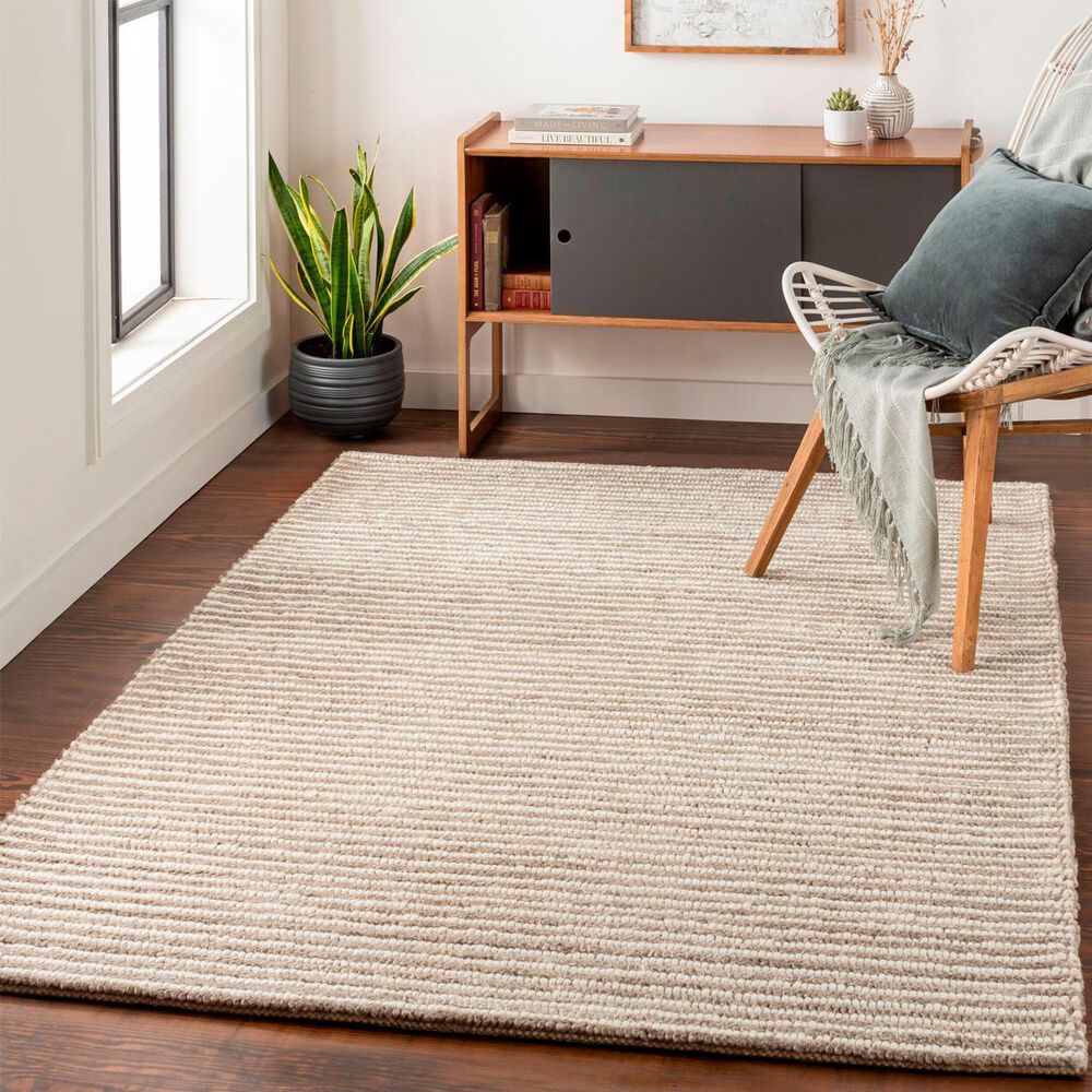 Surya Felix Gray and Cream 8&#39; x 10&#39; Area Rug, , large