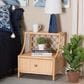 Baxton Studio Lalo 1-Drawer Nightstand in Natural Brown, , large