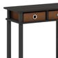 HOMLUX 2-Tier Tall-Wide Console Table in Espresso and Brown, , large