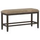 Golden Wave Furniture Sarasota 6-Piece Rectangular Dining Set in Brown and Black, , large