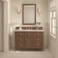 James Martin Vanities Lorelai 48" Single Vanity in Mid-Century Walnut with 3 cm Eternal Jasmine Pearl Quartz Top, , large