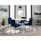 Lumisource Fuji Side Chair with Blue Cushion in Black (Set of 2), , large