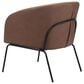 Zuo Modern Quinten Accent Chair in Vintage Brown and Gold, , large