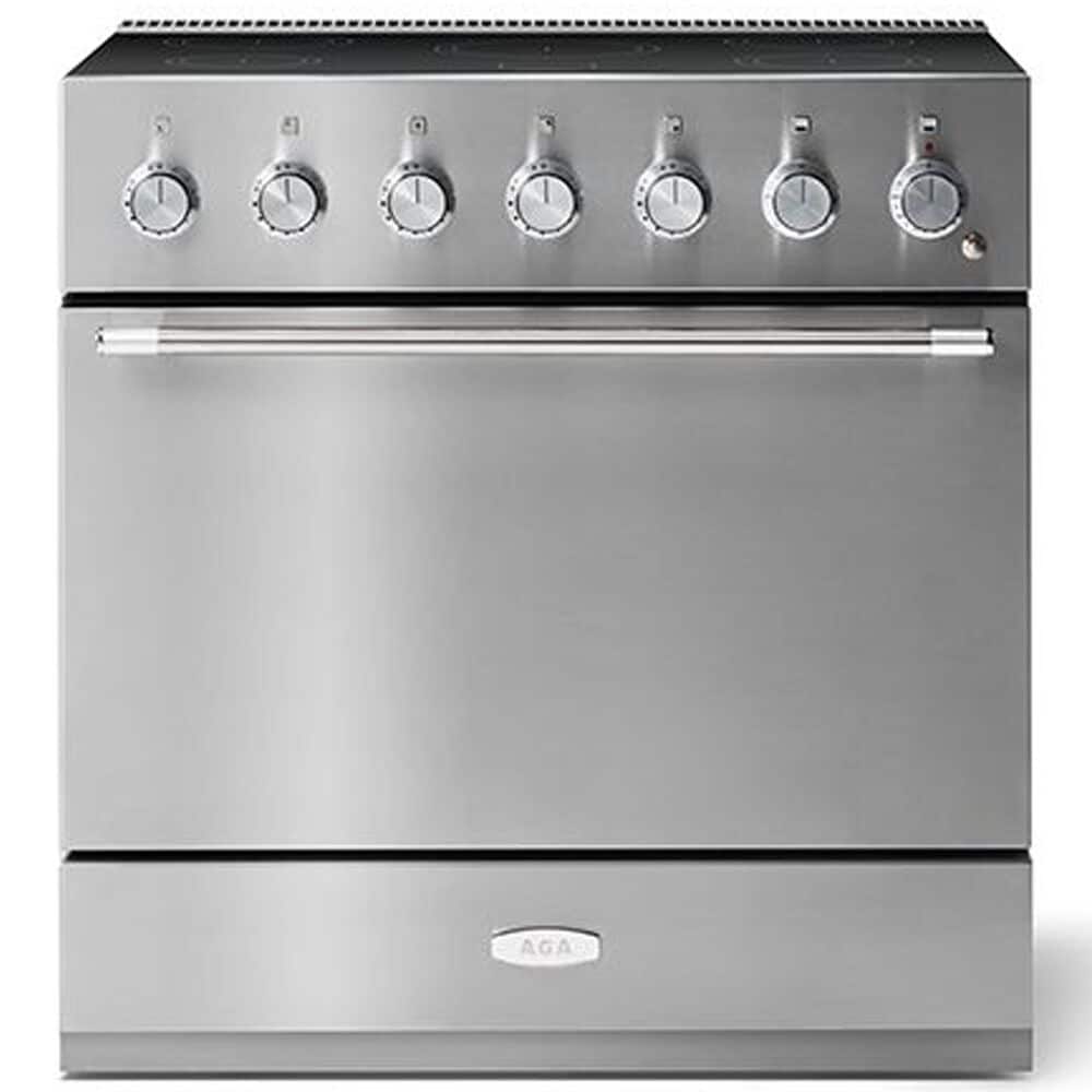 AGA Mercury 4.9 Cu. Ft. 36" Freestanding Induction Range with 5 Elements in Stainless Steel, , large