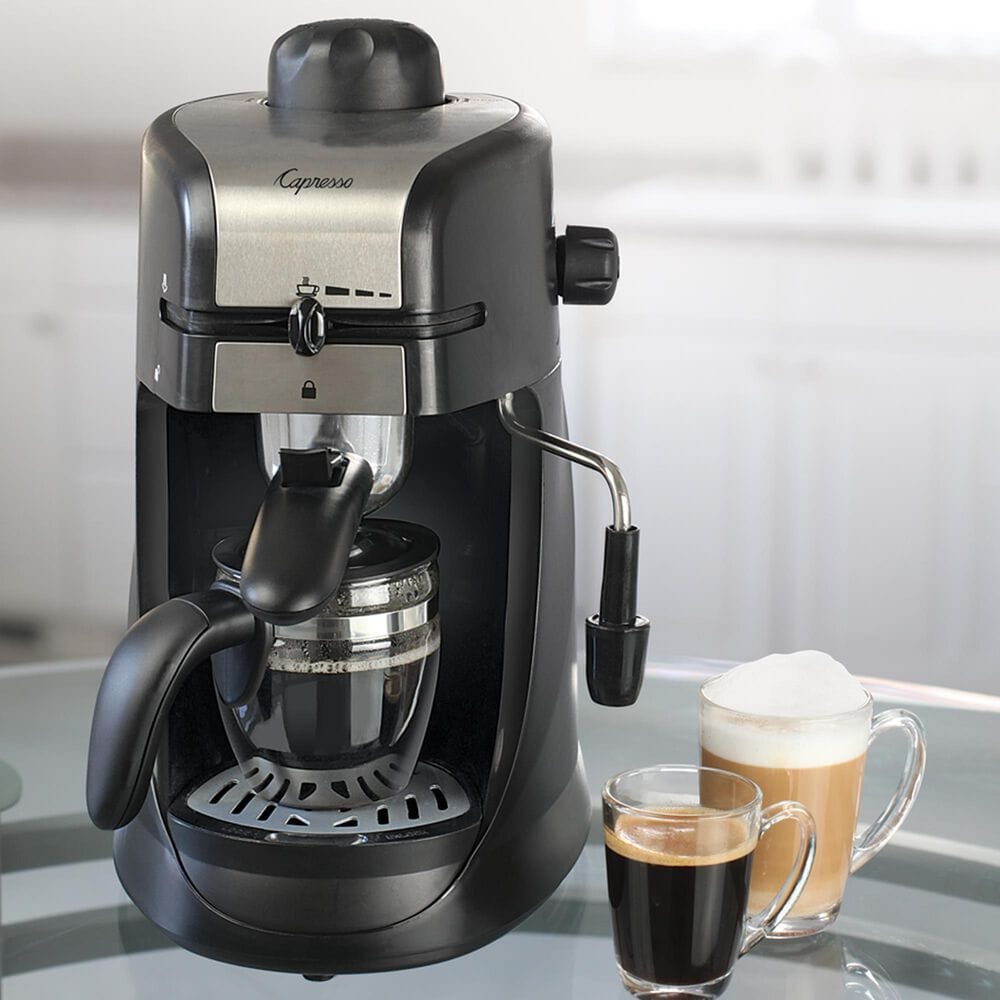 Jura 12 Oz Steam Pro Espresso and Cappuccino Machine in Black and Stainless Steel, , large