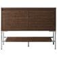 James Martin Vanities Mantova 47.3" Single Bathroom Vanity in Mid-Century Walnut and Brushed Nickel with 1.5 cm Glossy White Composite Stone Top and Rectangular Sink, , large