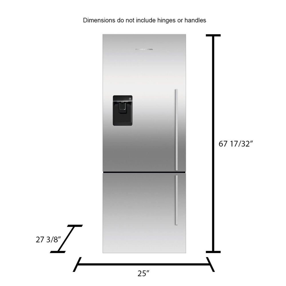 Fisher &amp; Paykel 13.5 Cu. Ft. ActiveSmart Counter Depth Bottom Freezer Refrigerator Left Hinge, , large