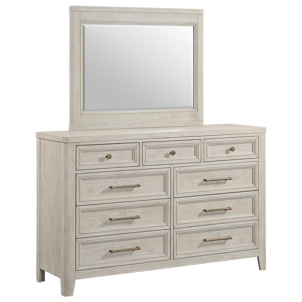 Hawthorne Furniture Carlson 4-Piece Queen Panel Bedroom Set in Washed Linen, , large