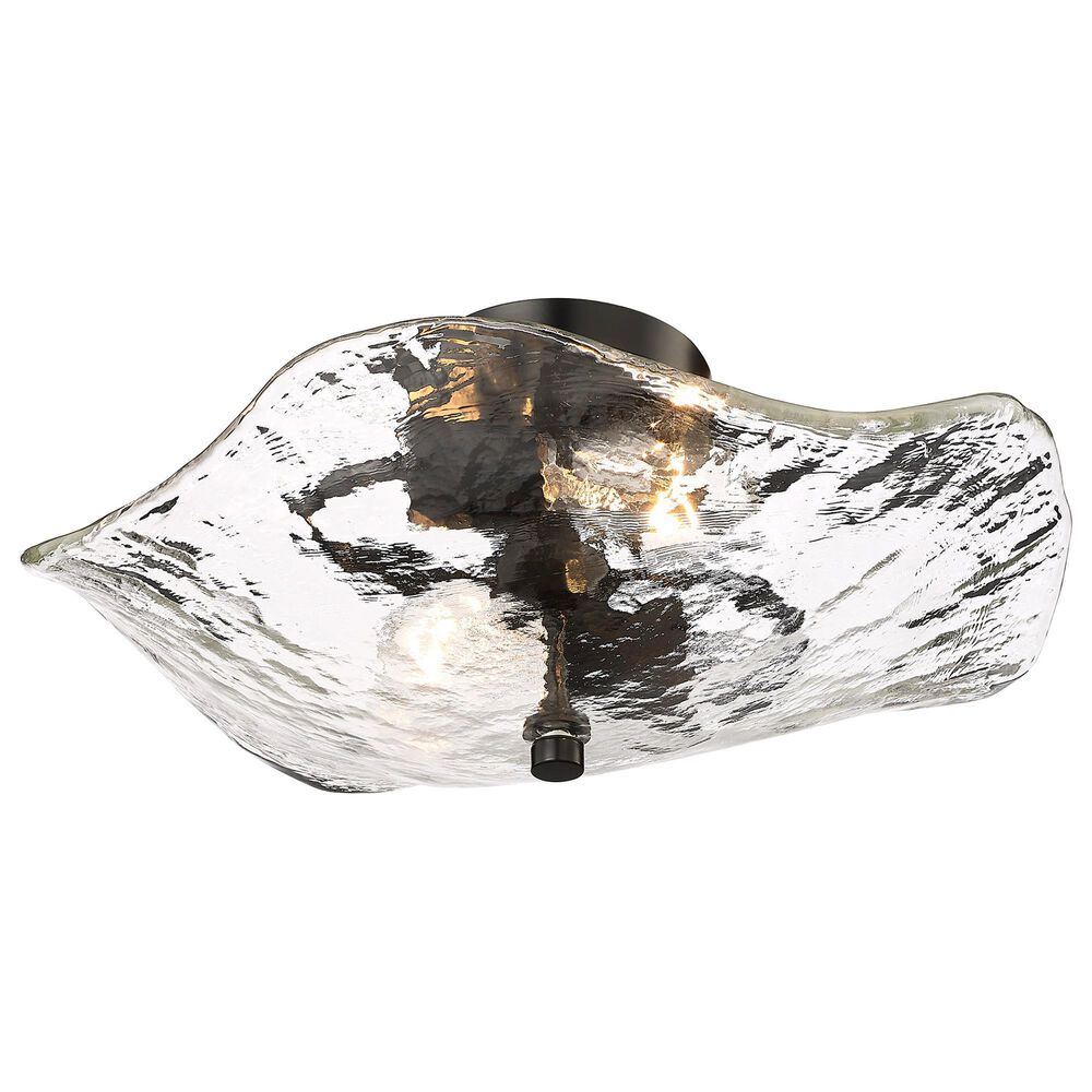 Golden Lighting Samara 2-Light Semi-Flush in Matte Black, , large