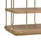 Hooker Furniture Banyon Bay Two-Tier End Table in Desert Oak and Brushed Brass, , large
