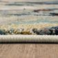 Karastan Epiphany Eroded Diamonds  2"4" x 7"10" Alabaster Runner, , large