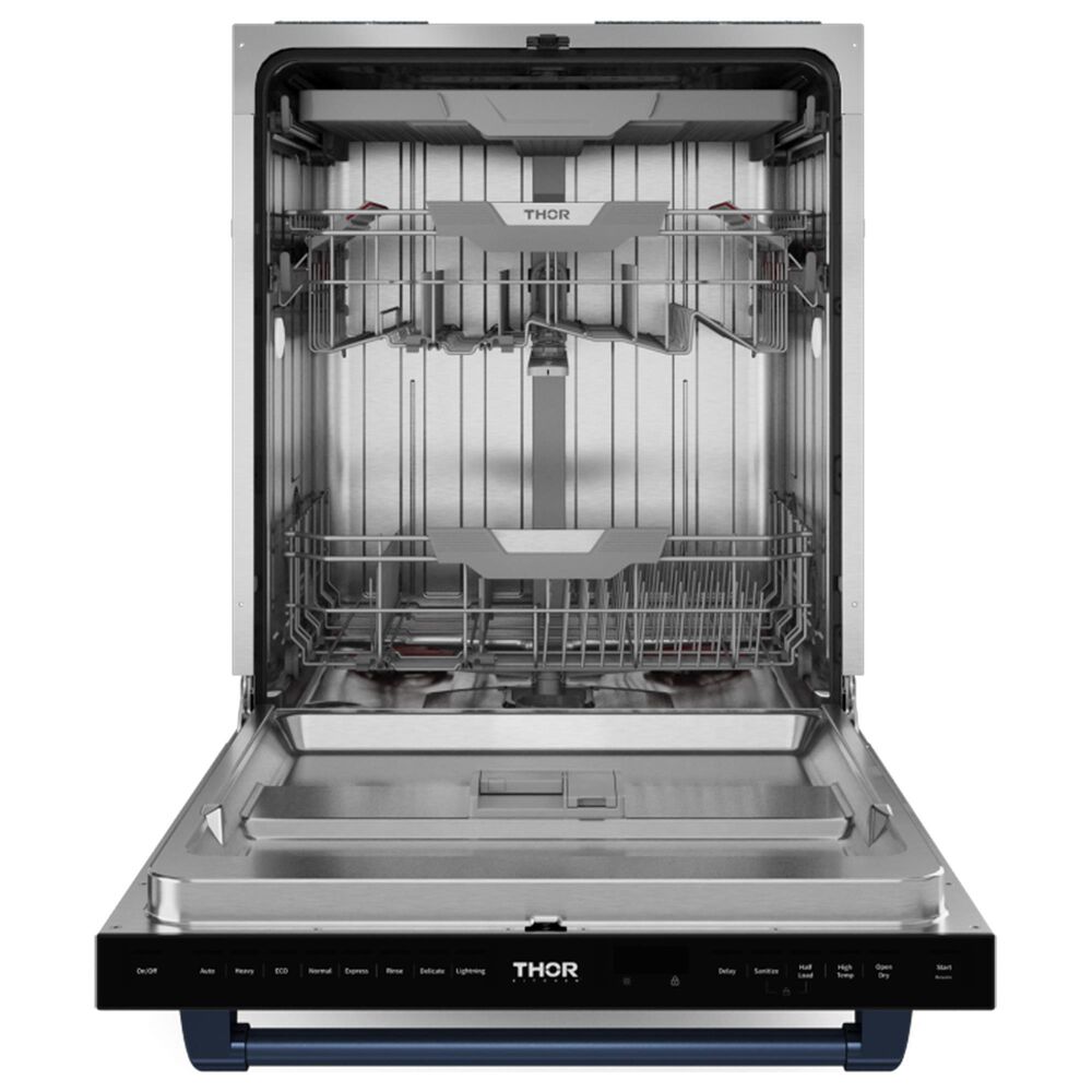 THOR KITCHEN 3-Piece Kitchen Package with 17.5 Cu. Ft. French-Door Refrigerator in Black and Navy Blue, , large