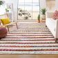 Safavieh Natura NAT654A 8" x 10" Ivory and Red Area Rug, , large