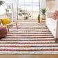 Safavieh Natura NAT654A 8" x 10" Ivory and Red Area Rug, , large