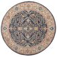 Safavieh Madison MAD612D 5" Round Navy and Creme Area Rug, , large