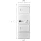 Whirlpool 7.4 Cu. Ft. Commercial Electric Stack Dryer in White, , large