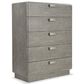 Bernhardt Monolith 5-Drawer Chest in Wirebrushed Oak, , large