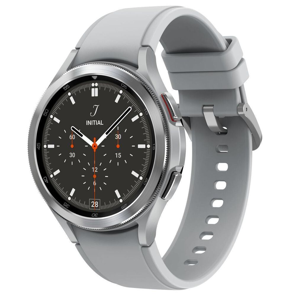 Samsung 46mm Galaxy Watch4 Classic Bluetooth in Silver, , large