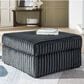 Ashley Midnight-Madness Oversized Ottoman in Gunmetal, , large