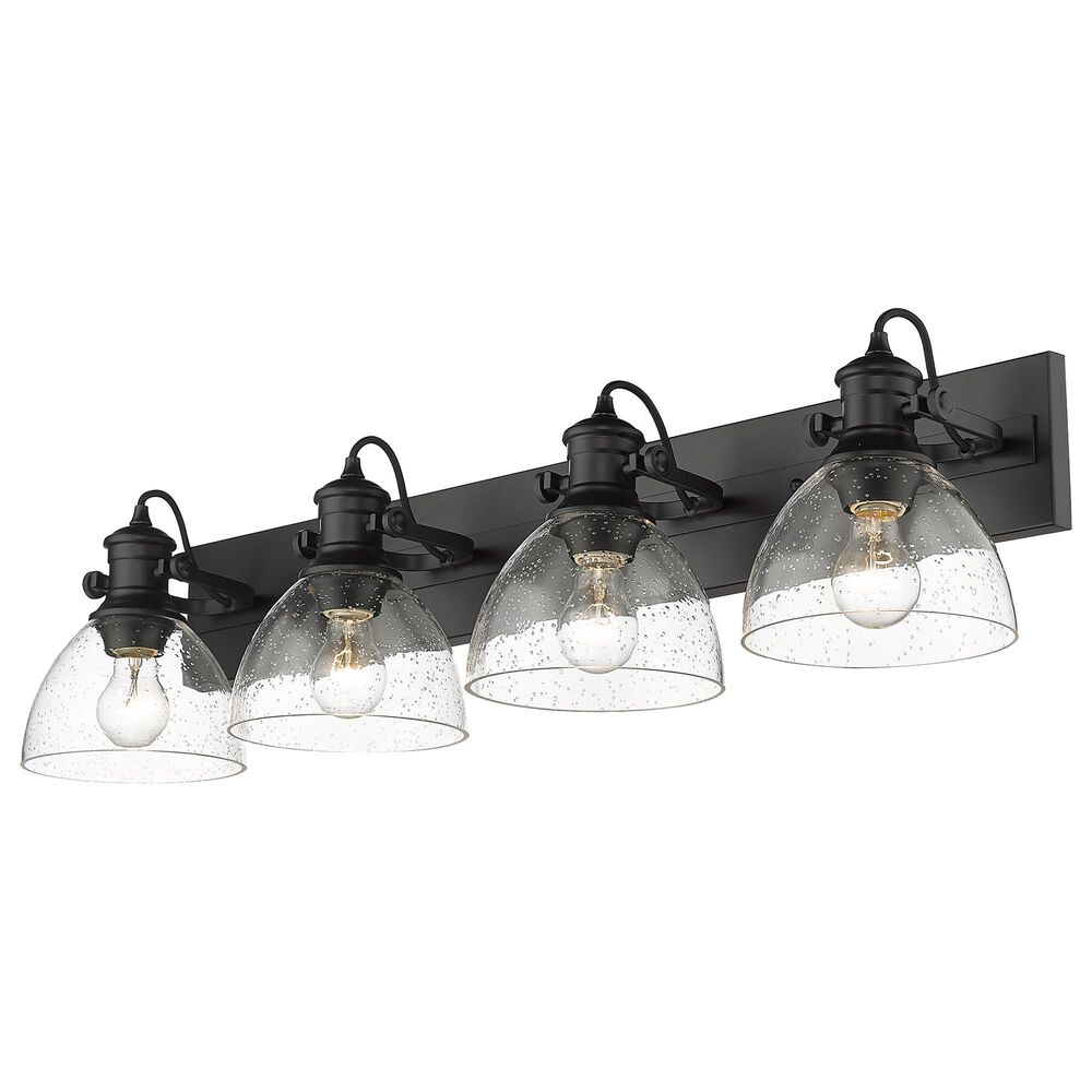 Golden Lighting Hines 4-Light Bath Vanity in Matte Black, , large