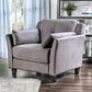 Furniture of America Babcock 3-Piece Living Room Set in Gray, , large