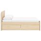 Ashley Onita Full Panel Platform Bed with 2 Side Storage in Natural, , large