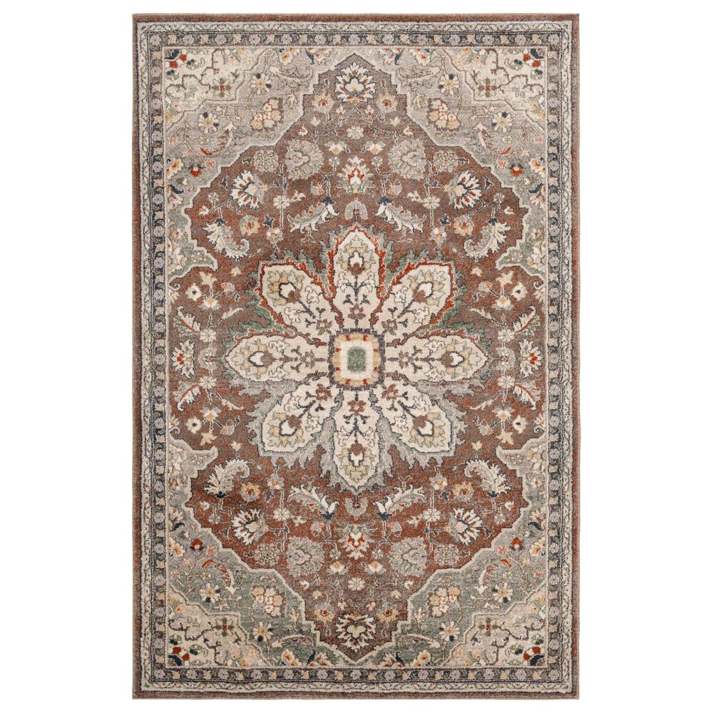 Central Oriental Minerva Corelia 5" x 7"3" Latte and Storm Area Rug, , large