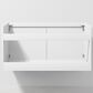 Lexora Home Geneva 36" Single Bathroom Vanity in Glossy White with 2 cm White Carrara Marble Top and Rectangular Sink, , large