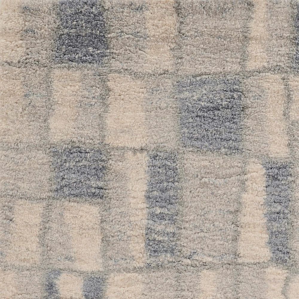 Kas Oriental Rugs Merino Cityscape 3&#39;9&quot; x 5&#39;11&quot; Ivory and Blue Area Rug, , large