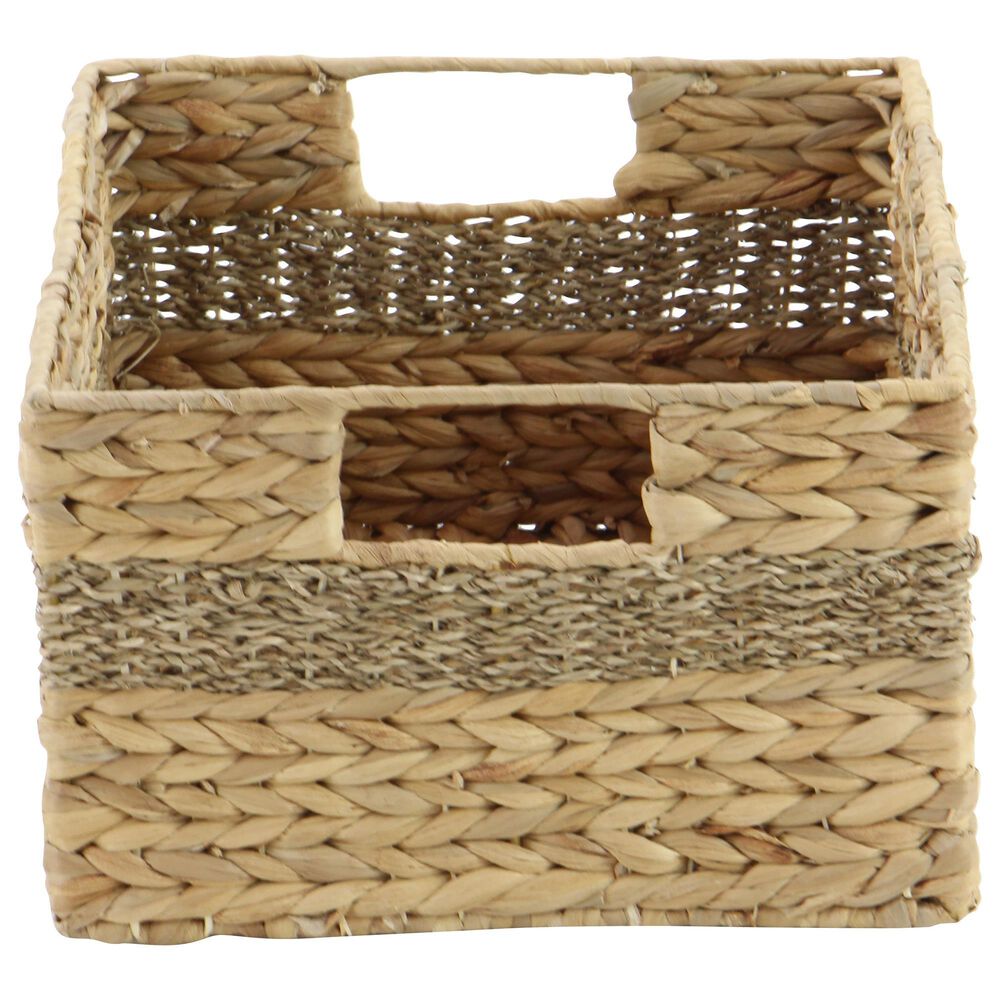 Maple and Jade Coastal Storage Basket in Light Brown &#40;Set of 4&#41;, , large
