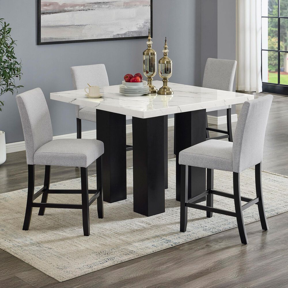 Crown Mark Parkside Upholstered Counter Stool in Dove, , large