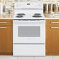 GE Appliances 30" Free-Standing Electric Range in White, , large