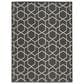 Nourison Horizon HOZ01 Black 6" x 9" Indoor/Outdoor Area Rug, , large