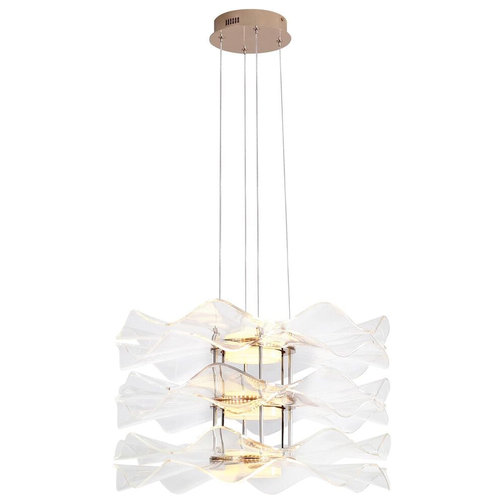 Golden Lighting Vetrina 3-Light Pendant in Light Gold, , large