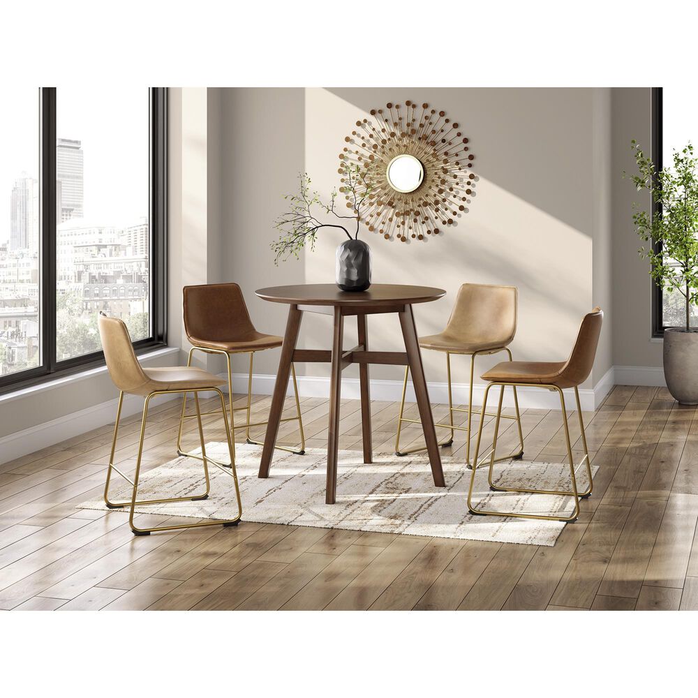 Ashley Ciabori 23.75" Counter Height Barstool in Gold, , large