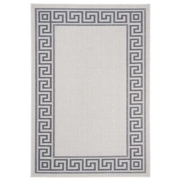 Safavieh Bermuda 6"5" x 9"2" Ivory and Blue Indoor/Outdoor Area Performance Rug, , large